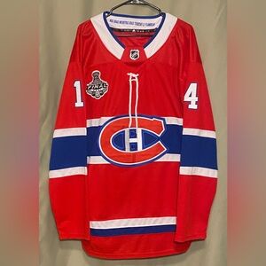 Nick Suzuki #14 Montreal Canadiens Adidas 2021 Stanley Cup Finals Jersey Men 54